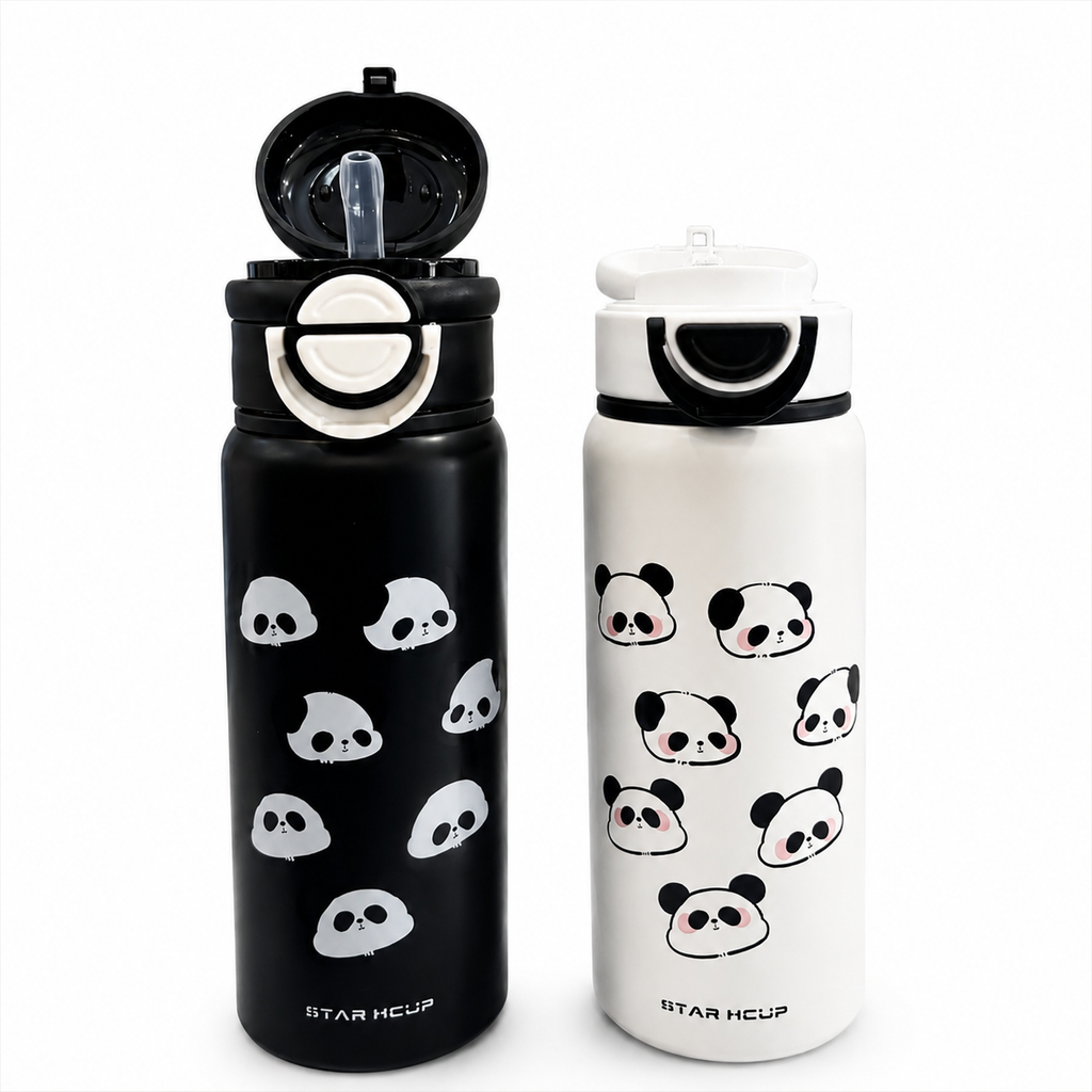 🐼 Panda Stainless Steel Water Bottles