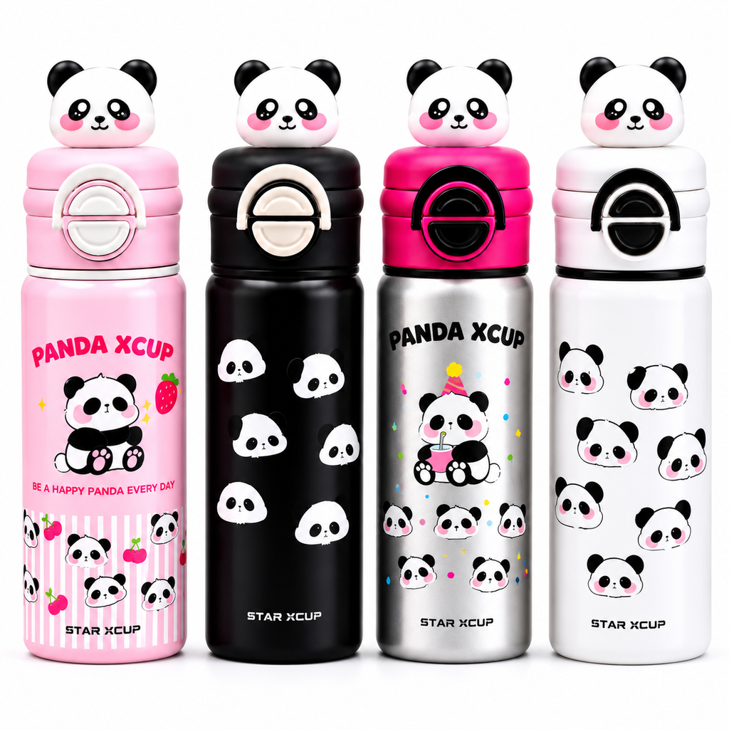 🐼 Panda Stainless Steel Water Bottles